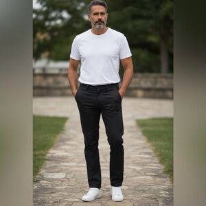 🕶️BANANA REPUBLIC🕶️40X32 CLASSIC BLACK 5 POCKET CHINOS🕶️NWT!!!